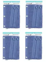 4 set Binder Double Zip Pencil Case - Fuzzy Deep Periwinkle - Yoobi™ 4 PACK !!!