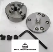 Mini Lathe Chuck 70 mm- 4 Jaws Independent Chuck with Back Plate & T-nuts..