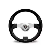 Autotecnica Steering Wheel Monza Poly With Coloured Inserts Black Red Blue 350mm