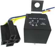 Car 24V Relay JD2912 Waterproof Relay Base 24V 24VDC DC24V 40A 4PIN(10PCS)