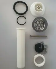 Universal Basin Waste 32mm Bathroom Sink Plug Stopper Extended Pipe Kit