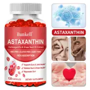 Astaxanthin +Ashwagandha & Grape Seed Oil - Eye,Joint,Heart & Brain Health
