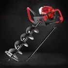 80CC Petrol Post Hole Digger Drill Borer Fence Extension Auger Bits 2-stroke
