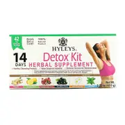 Hyleys Tea, 14 Days Detox Kit, Assorted, 42 Foil Envelope Tea Bags, 2.22 oz (63 g)