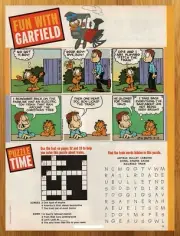 2003 Fun with Garfield Comic Strip Vintage Print Ad/Poster 00s Kids Wall Pop Art