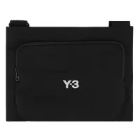 在飛比找momo購物網優惠-【Y-3 山本耀司】品牌LOGO 斜背包(黑色)