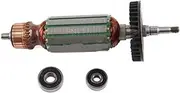 Armature Rotor，220-240V Rotor Motor Armature Anchor 360802F Replacement，Compatible for HITACHI，for G10SS G12SS G13SS Angle Grinder Power Tools Spare Parts(Rotor with Bearing)