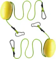 Drift Anchor Tow Throw Leash Line with EVA Buoy Float & Clip/Markers for Anchors