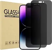 (2 Pack) ProCase iPhone Privacy Screen Protector for iPhone 14 Pro Max 2022, 9H Anti Spy Dark Tempered Glass Screen Film Guard for iPhone 14 Pro Max 6.7 Inch 2022, Case Friendly