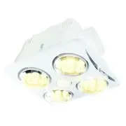Brilliant Newton Quattro Bathroom 3 in 1 Heater Exhaust Fan Light
