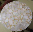 Agate Dining Table, Round Coffee Table, Gemstone Table Top, Home & Office Decor