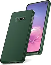 Watana Case for Samsung Galaxy S10e S10, Soft Touch Silicone Mobile Phone Case, Shockproof, Dustproof, Non-Slip Full Body Armour with Microfibre Lining for Samsung S10e S10 e, Green