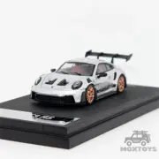 TIME MICRO 1:64 992 GT3 RS Metallic silver Diecast Model Car