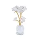 Nordic Simulation Flower Ornament Handmade Crystal Lotus Ornaments Desktop
