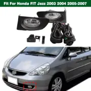 Set Fog Lamp Light W/ Cover Bezel+Wiring Switch For Honda Fit Jazz 2003-2007 GD (for: Honda)