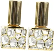 CALLARON 2Pcs Refillable Perfume Spray Bottle Travel Perfume Holder Elegant Glass Atomizers for Fragrance for Any Occasion Each