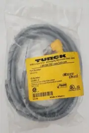 TURCK U2491-3 WS 4.5T-2 CORDSET M12 EUROFAST RIGHT ANGLE MALE CONNECTOR WS45T2