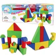 50pc Magic Sensory Eva Foam Soft Blocks Baby Educational Building Toy 18m+