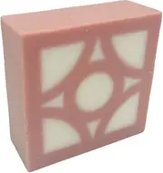 Flower Block Crescent Moon White Pink