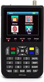 Satellite Receiver V9 Finder Digital Satellite Finder LCD Satellite Finder Digital Satellite Signal Finder Meter 3.5 Inch LCD for Remote Reception Systems Antennas