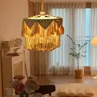Macrame Lamp Shade Pendant Light Shade Bohemian Nordic Hanging Lampshade for