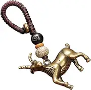 [FOMIYES] 1pc Creative Zodiac Sheep Shaped Key Chain Pendant Chinese-style Key and Hanging Ornament Unique for
