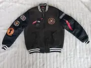 Alpha Industries Wool MA-1 Varsity Bomber Green Jacket Men’s Size Small NWT's