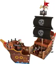 Kidkraft Adventure Bound™: Wooden Pirate Ship Play Set with Lights and Sounds...