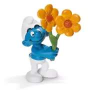 NEW SCHLEICH 20748 Thank You SMURF - RARE Celebration Smurfs - RETIRED