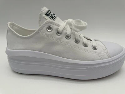 New Converse Chuck Taylor All Star Move OX Platform Women SZ 9 in WHITE 570257C