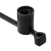 157-00083 - Standoff Stud Mnt Tie 6.0 mm studs 6in L PA66HS Blck (1000 EA)