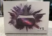 DESTEK V5 VR Headset/iPhone 13/12/11 /Samsung/Android, Gentle Touched, Open Box