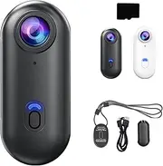 Nexo25 Camera, 1080p/4k Waterproof Wearable Action Cam with Magnetic Clip for Travel, Sports Cameras for Diving, Pets, Self-Publishing, Travel and Outdoor Adventures (A,128G)