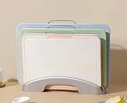 Roagoway 3-Piece Chopping Board Set with Storage Holder, Kitchen Cutting Board Food Prep Mats