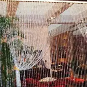 1 Roll 99FT 30 M Beads Curtains Acrylic Crystal Curtain Octagonal Beads Curtains