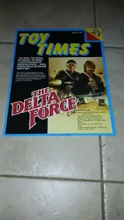 1986 LJN Rough Riders Chuck Norris The Delta Force Advertising Press Sheet Orig.