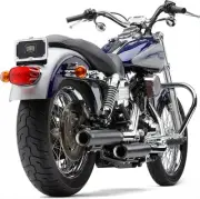 Cobra Black 3in Neighbor Hater Slip On Muffler for Dyna Super Glide Sport 99-05