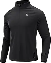 [G Gradual] Men's Running Shirts Long Sleeve Athletic Shirt Lightweight Quick Dry Quarter Zip Pullover for Men Workout Gym Golf