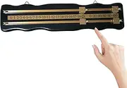 Derwrtup Shuffleboard Mounted Scoreboard - Billiard Scorer Wood Score Board Score Keeper,Wood Sport Scoreboard, Reusable Billiard Scorekeeper, Easy to Read for 2 Player, Football Billiard