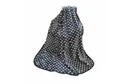 IDC Homewares Extra Large Mink Throw Rug Polka Dots Grey