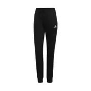 4 X Womens Adidas Essentials French Terry Logo 3-Stripes Black/ White Pants