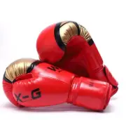 Woesad Boxing Fighting/Sparring /Training Bag 14 Oz Adult Gloves. Red. NEW.