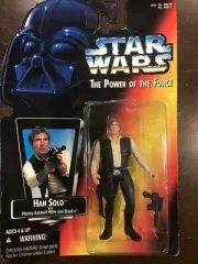 Kenner The Power Of The Force- Han Solo, Orange Card Back, RARE