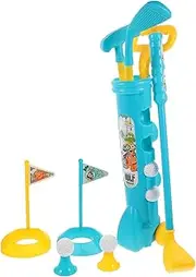 KOMBIUDA 1Set Golf Set Outdoor Parent Includes Carry Case Golf Clubs Balls Tees Flags Material for Fun Learning and Playing