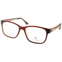 在飛比找momo購物網優惠-【ALAIN DELON】時尚簡約款眼鏡(棕-金#AD202