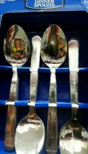 (36 UNITS) 7 1/2" DINNER TABLE SOUP SPOONS STAINLESS STEEL WINDSOR PATTERN/NSF