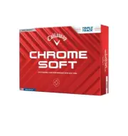 Callaway Golf 2024 Chrome Soft Triple Track WHITE Golf Balls (1) Dozen, 12 Balls