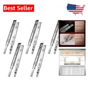 5-Pair Pull-Out Kitchen Drawer Slides, Full Extension, Rust-Resistant, 16 Inch