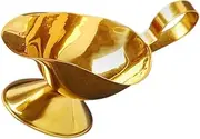 OKUMEYR Sauce Boat Stainless Steel Steak Sauce Cup Condiment Bowl for Dinner Parties Elegant Serving Utensil