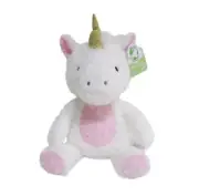 NWT! Spark Create Imagine Unicorn Plush Animal Rattle Crinkle Toy Pink - White